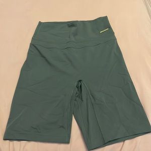 Whitney Simmons x Gymshark cycling shorts in Eucalyptus